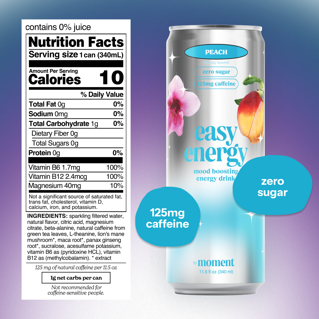 Peach easy energy (12 pack)
