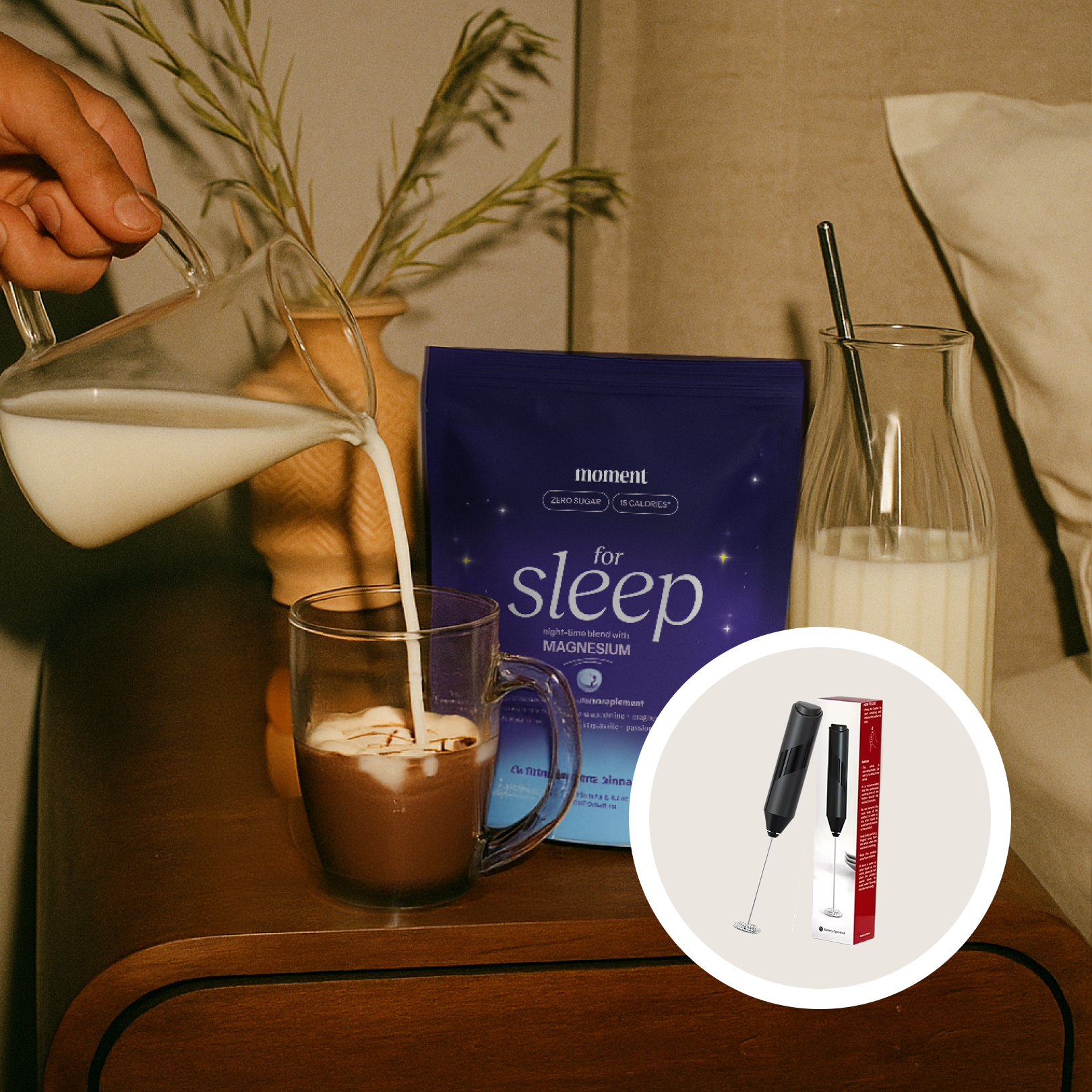 chocolate dream blend for sleep & free frother