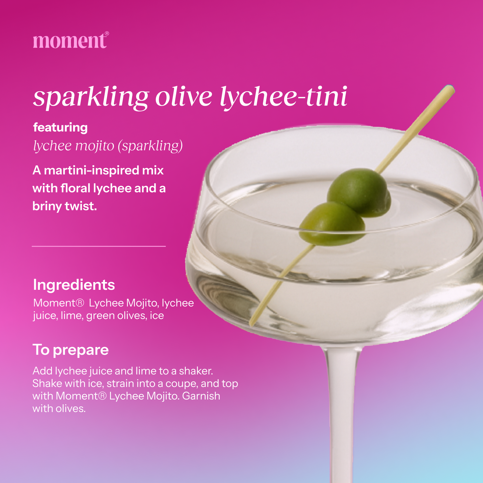 lychee mojito (sparkling mocktail | 12 pack)