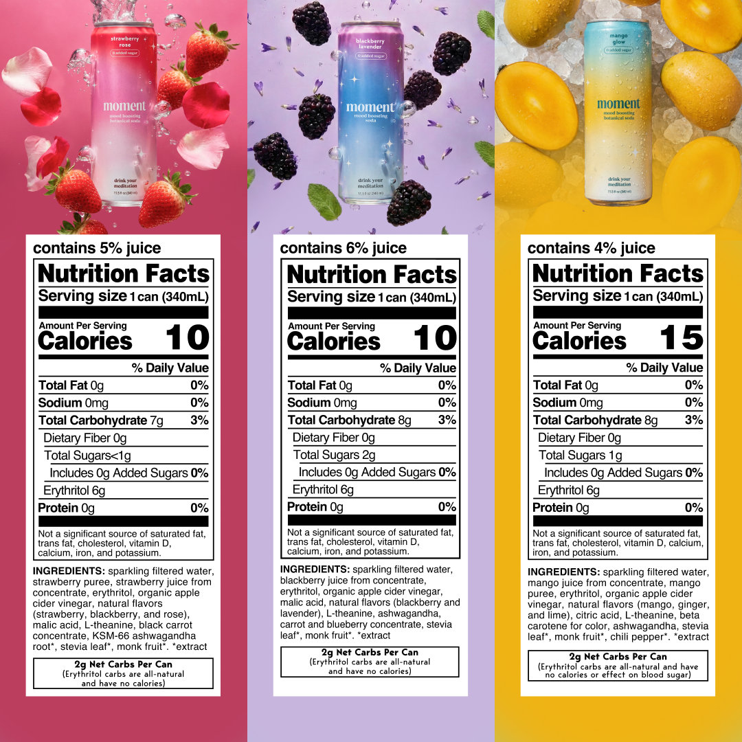 mood-boosting soda variety (botanical soda | 24 pack)