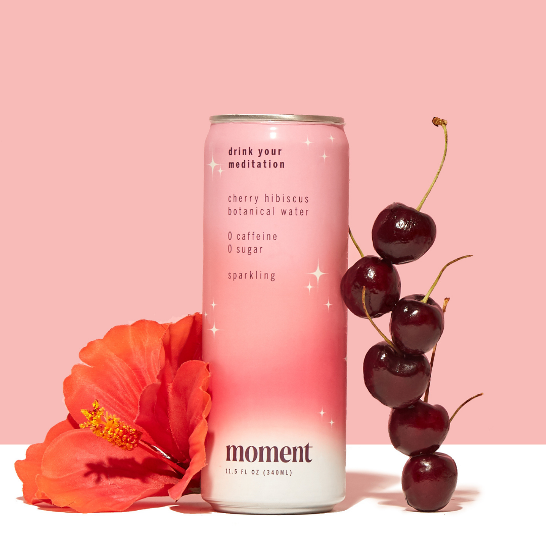sparkling cherry hibiscus adaptogen drink (12 pack)