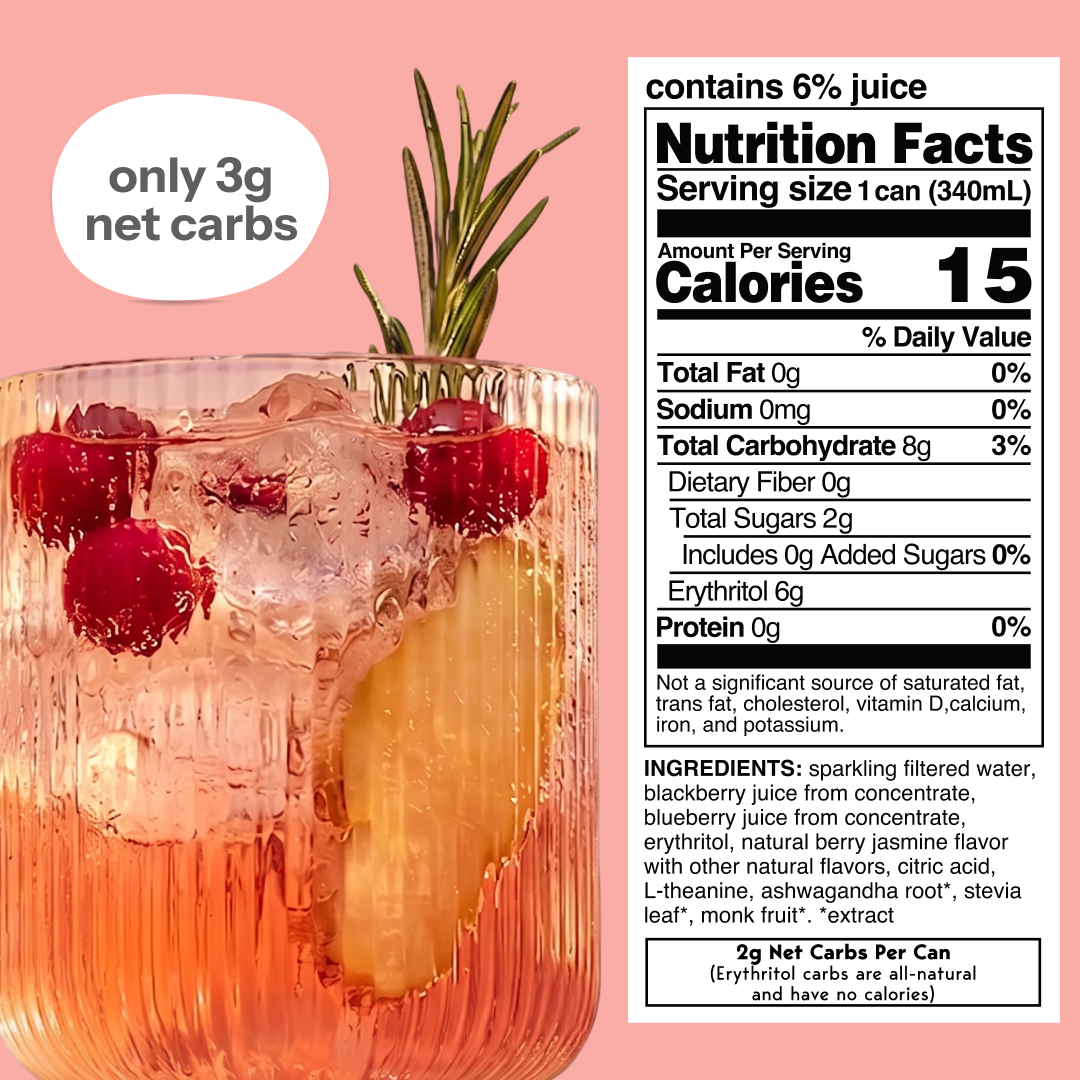 cranberry ginger (sparkling mocktail | 24 pack)
