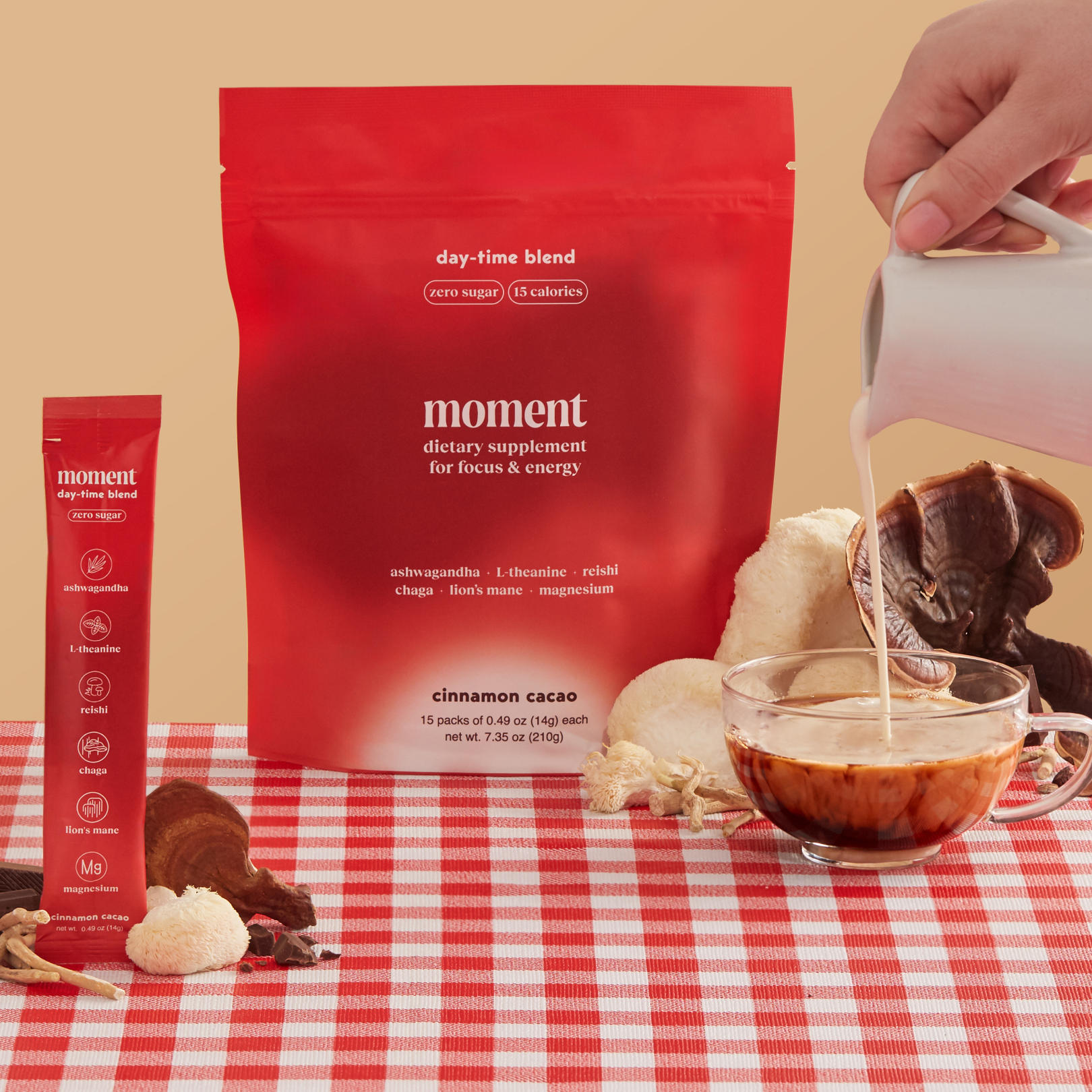 Cacao Adaptogen Blend - Mushroom Coffee Alternative | DrinkMoment.com