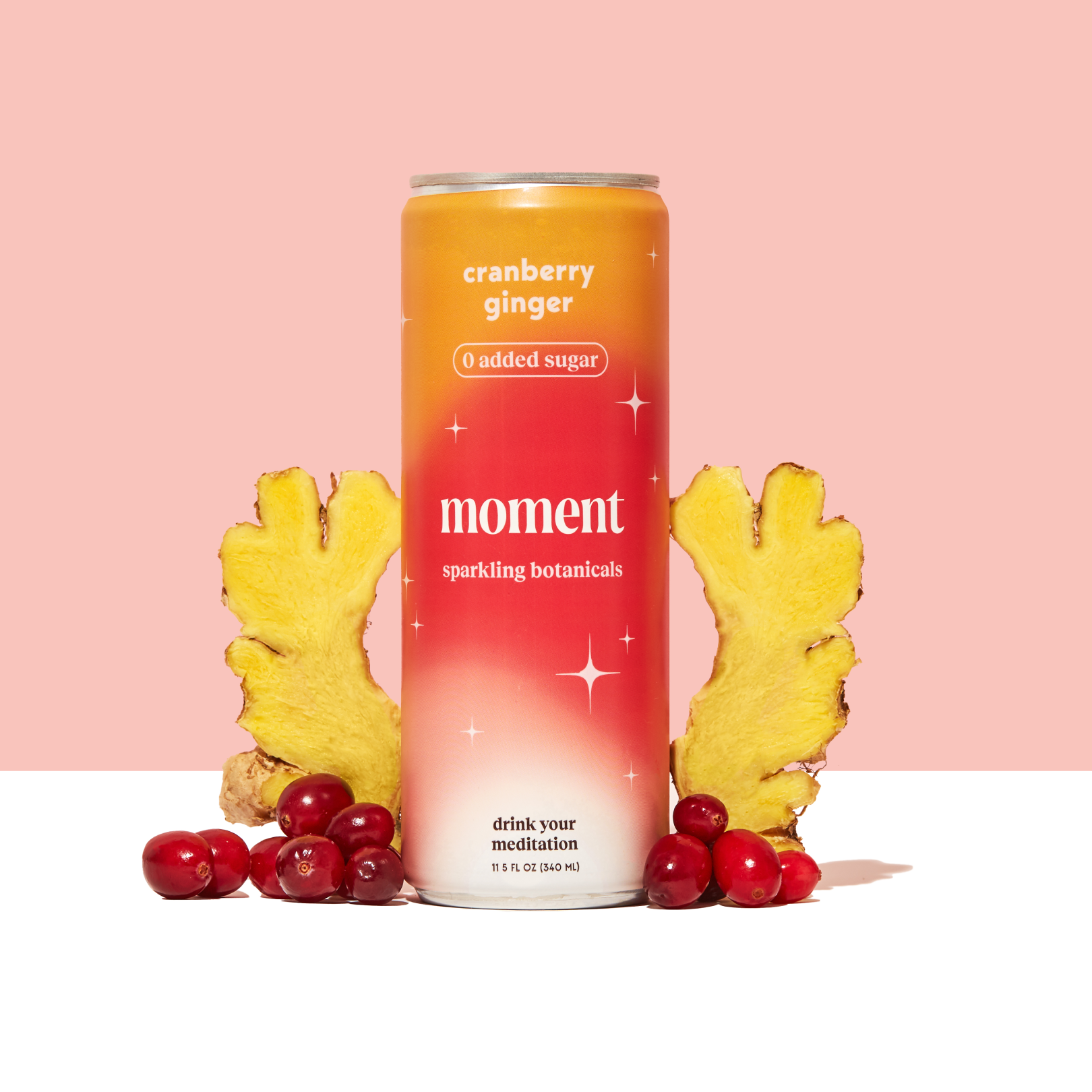 cranberry ginger (sparkling mocktail | 12 pack)