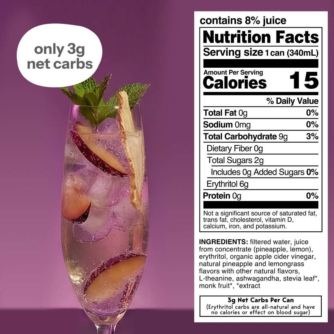 plum spritz (sparkling mocktail | 12 pack)