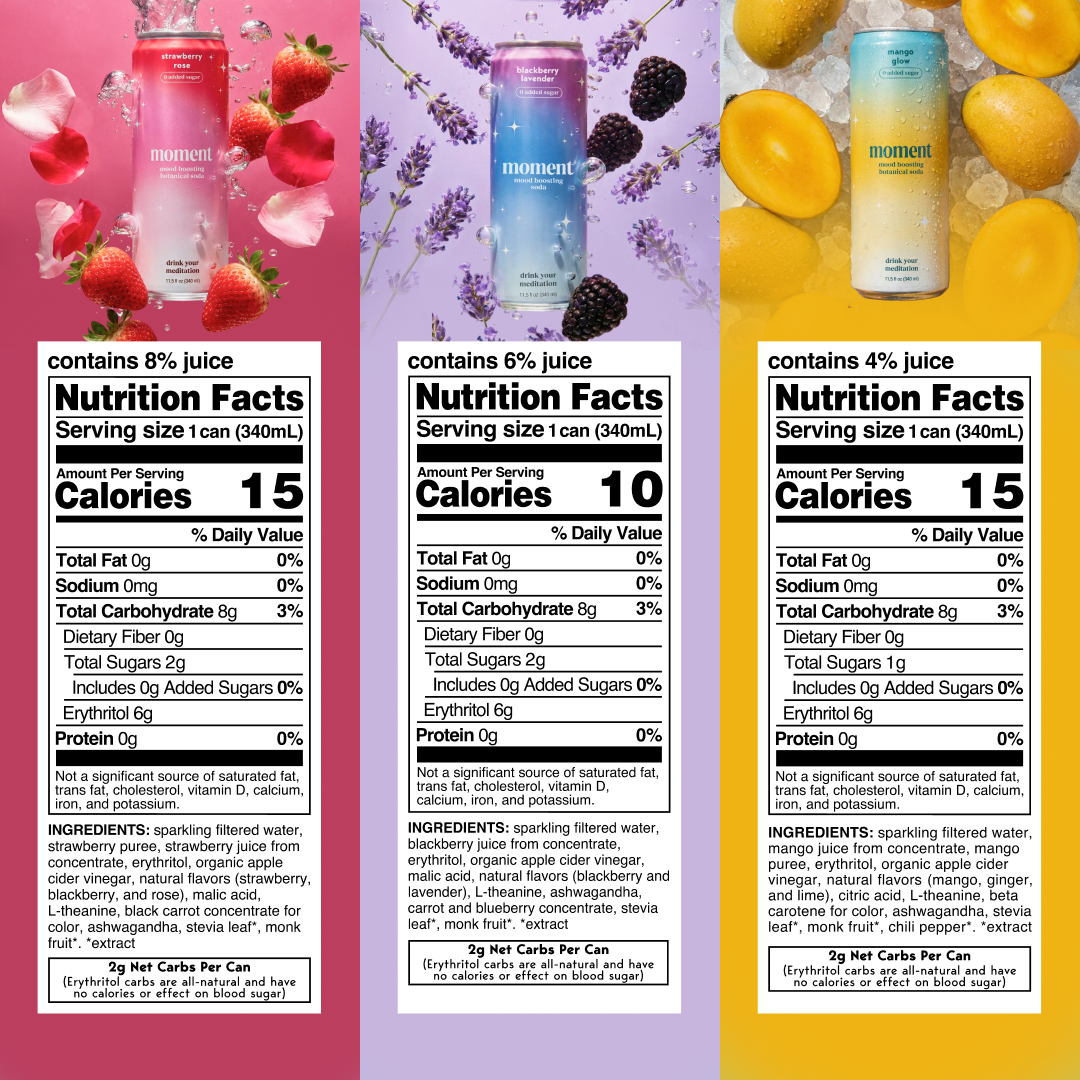 mood-boosting soda variety (botanical soda | 24 pack)