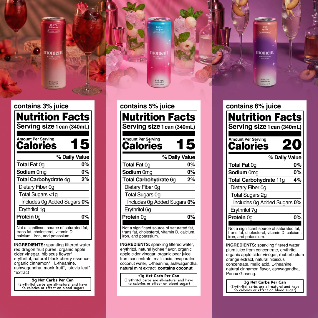 mocktail variety(mood boost sparkling collection | 18 pack) (New Formulation)