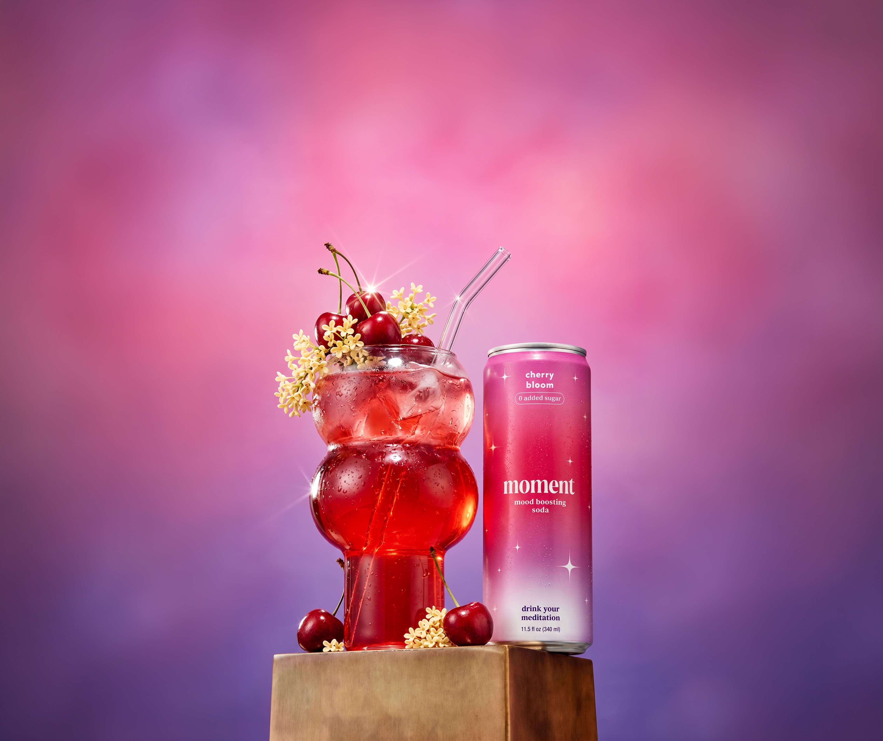 cherry bloom (sparkling mocktail | 12 pack)