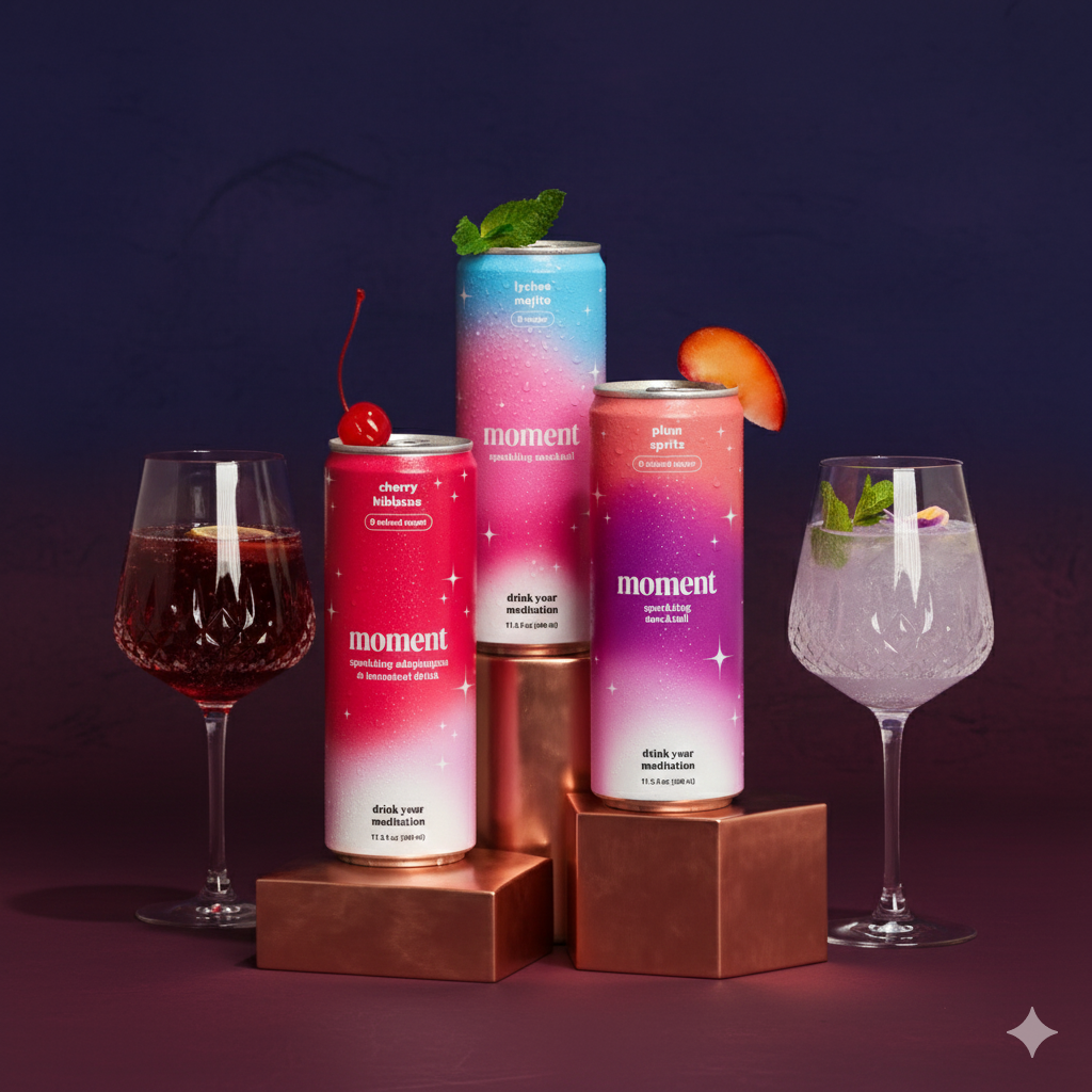 mocktail variety(mood boost sparkling collection | 18 pack)