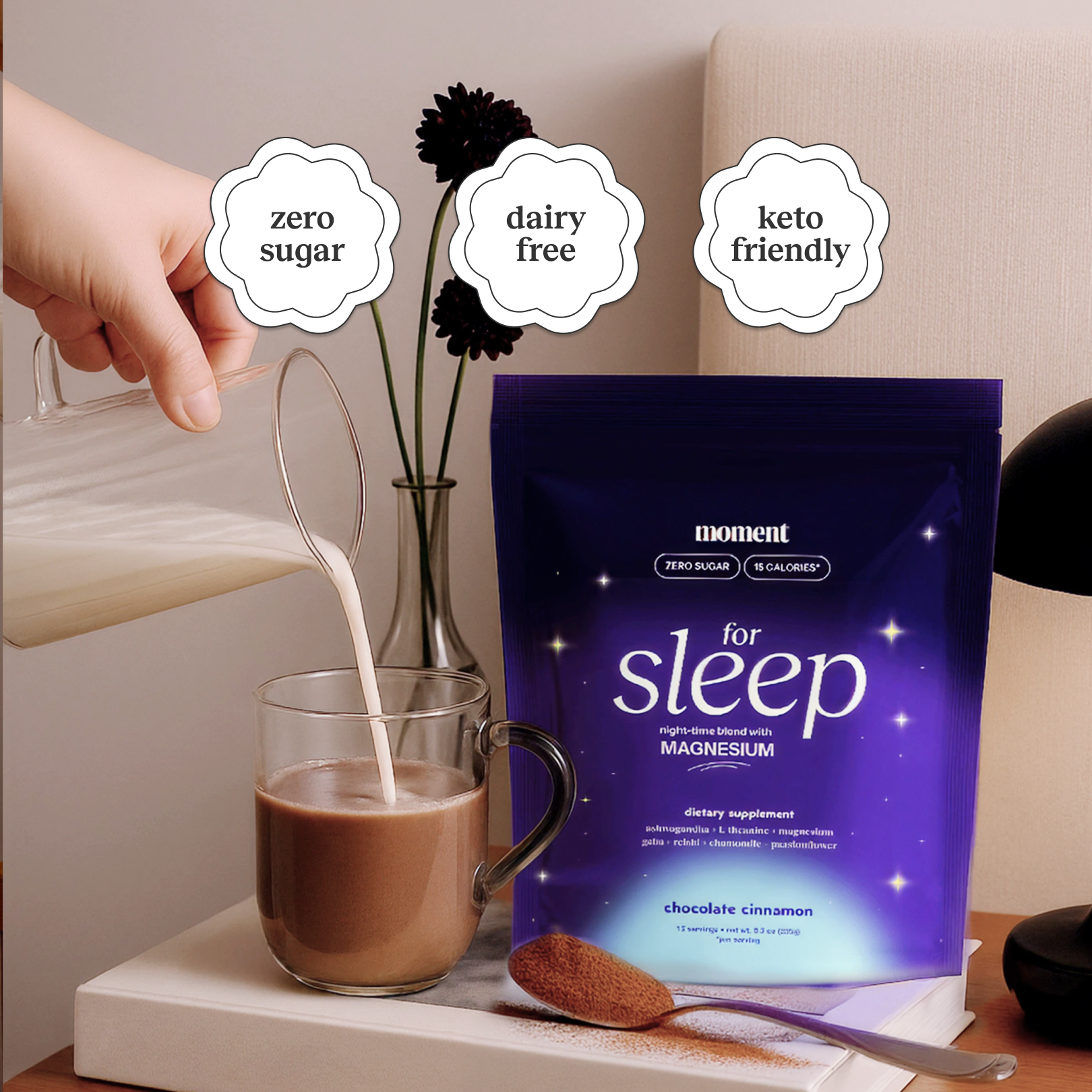chocolate dream blend for sleep & free frother