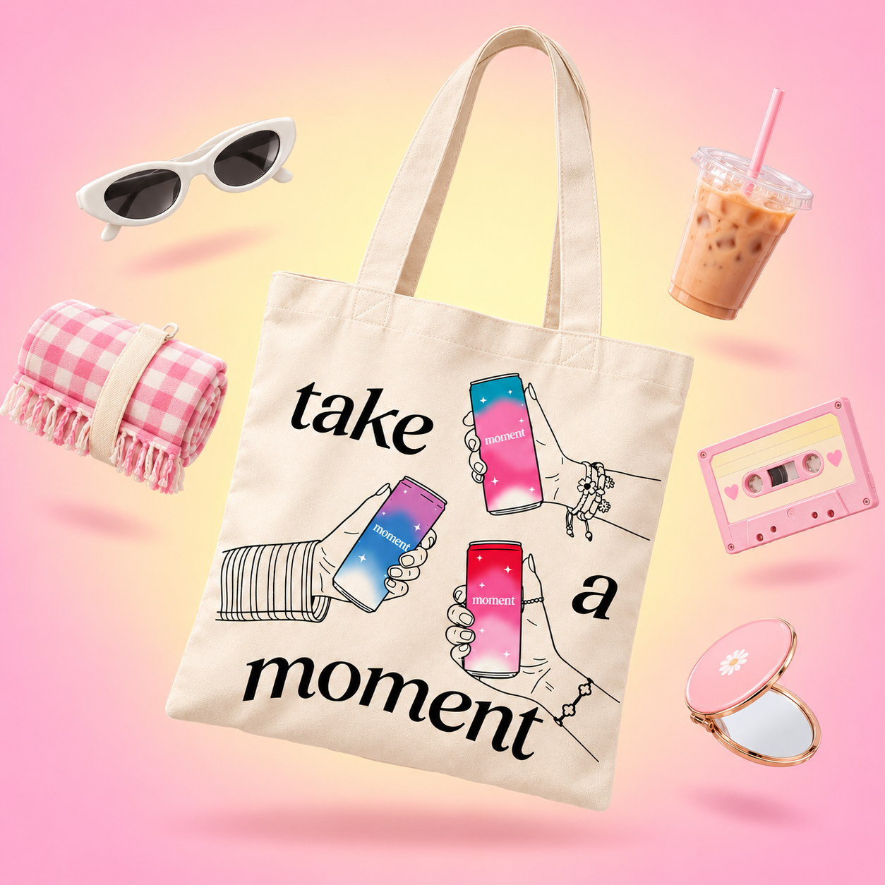 take a moment midi tote