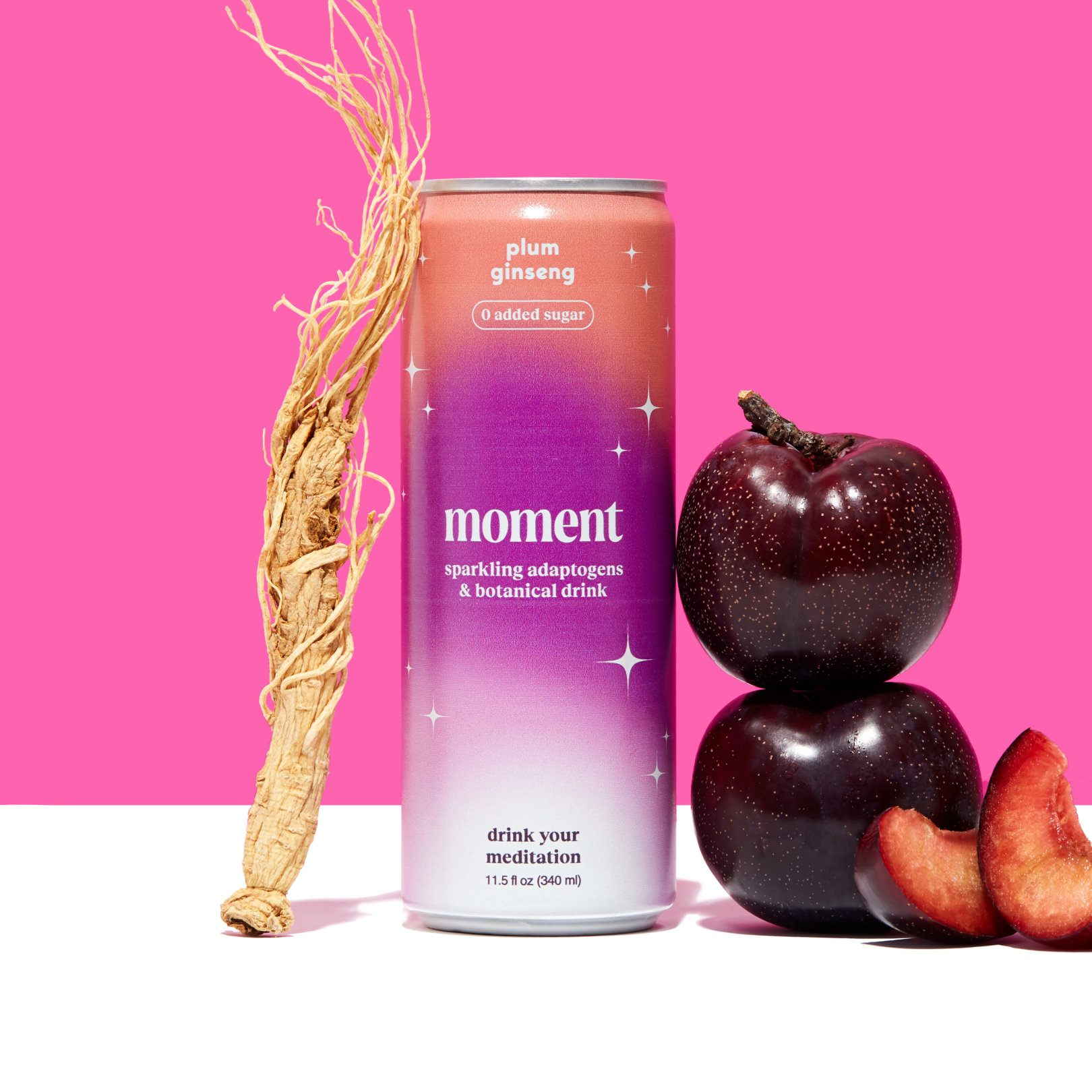 plum ginseng (sparkling mocktail | 12 pack)